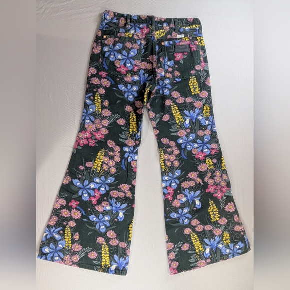 Wrangler Wanderer 622 Women’s Retro 70’s Floral High Rise Boho Flare Jeans 29x30 - Picture 8 of 10